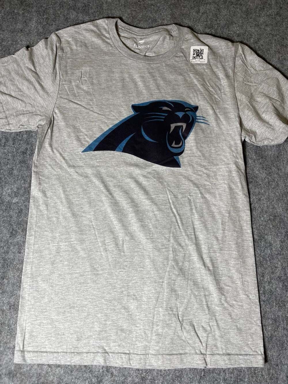 Fanatics Carolina Panthers Primary Logo T-Shirt - Heather Gray